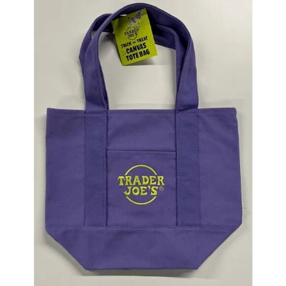 New Trader Joe's Trick-or-Treat Mini Canvas Totes Set of 4 - Picture 6 of 6